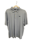 Cutter and Buck White and Dark Blue with small Gator - NEW COLOR!