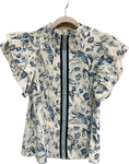 Floral Ruffle Top