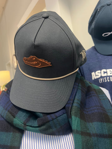 New! Vintage Navy Canvas 5 Panel Rope Hat