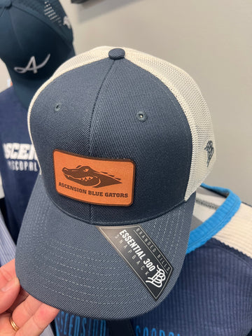 New! Light Navy Curved Trucker Hat