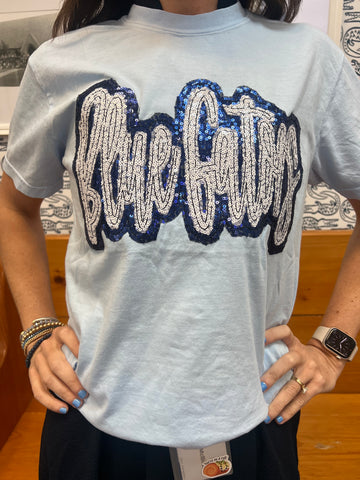 The Karlie - Blue Gators Sparkle Applique Tee