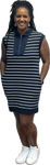Navy Striped Dress