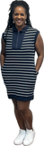 Navy Striped Dress