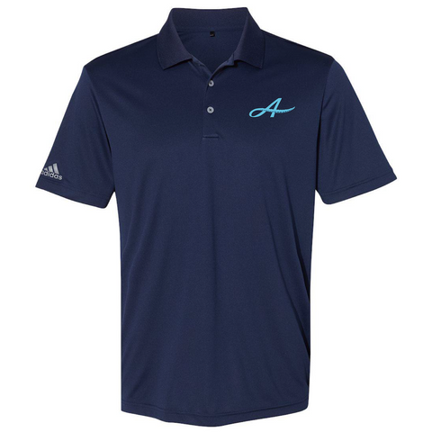 The On Par Polo - Navy Adidas Polo with “A”