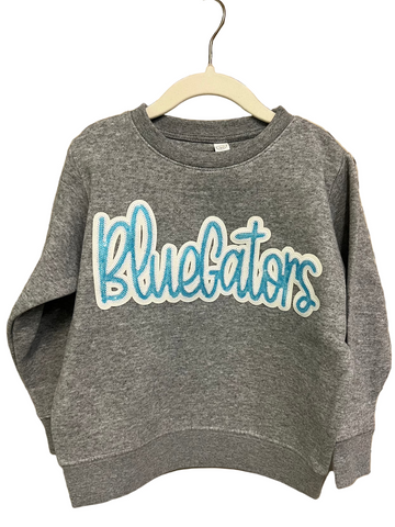 Youth Sequin Blue Gators Sweatshirt - Navy or Grey