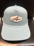 Sky Blue Curved 5 Panel Rope Hat