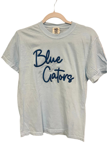 Light Blue Embroidered Blue Gators