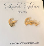 Assorted Blue Gator Earrings