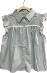 Light blue ric rac top
