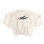 Applique White Sweatshirt