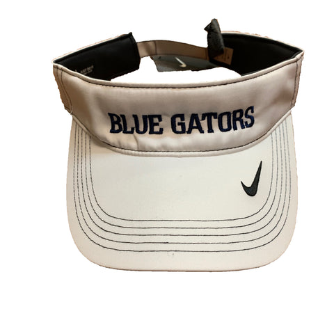 Nike Visor - White - Blue Gators